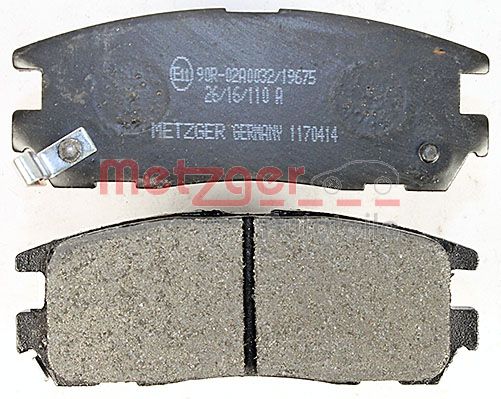 METZGER 1170414 Bremsbelagsatz, Scheibenbremse